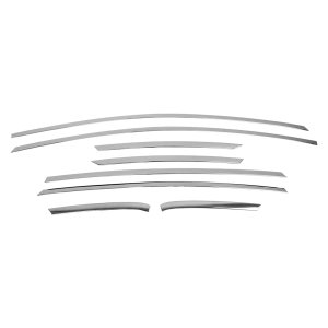 Ford Fiesta Window Trim - Upper - Omac - S.Steel - Gloss Silver - 2011-2019